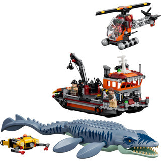LEGO - jurassic world mosasaurus bootaanval dinosaurus speelgoed voor kinderen 77983