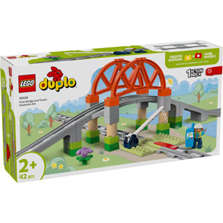LEGO - duplo town 10426 treinbrug en rails uitbreidingsset