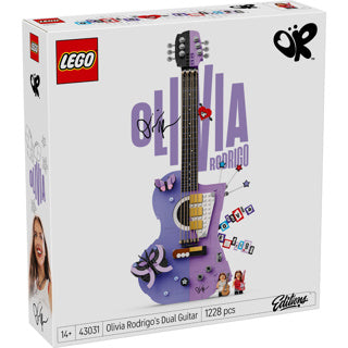 LEGO - editions olivia rodrigo's dubbele gitaar bouwpakket voor kinderen en tienerkamer decoratie - 43031