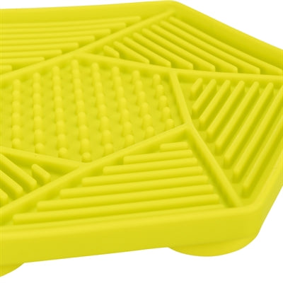 Trixie lick'n'snack mat met zuignappen siliconen groen