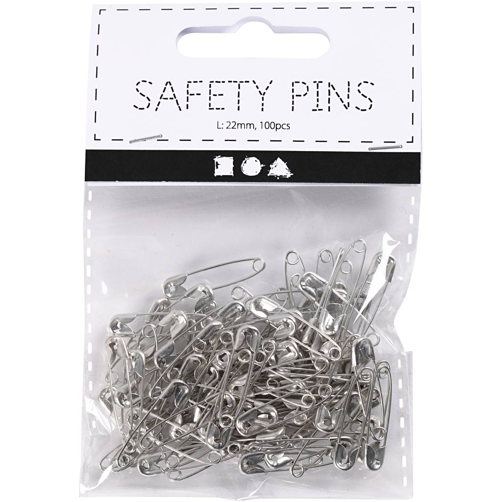 Creativ Company - Creativ Company Https://www.cchobby.nl/veiligheidsspelden-l-22-mm-dikte-0-6-mm-zilver-100-stuk-1-doos
