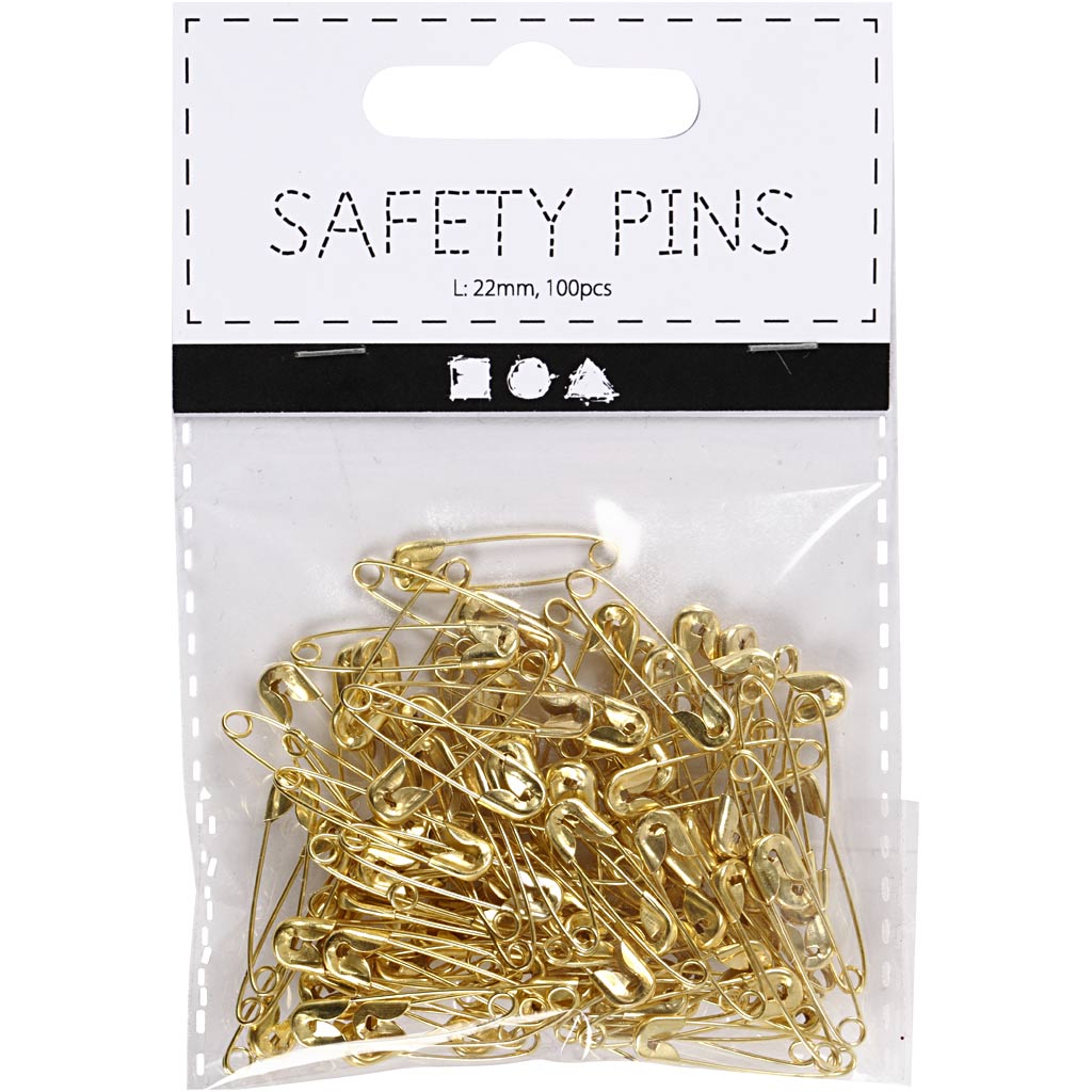 Creativ Company - Creativ Company Https://www.cchobby.nl/veiligheidsspelden-l-22-mm-dikte-0-6-mm-goud-100-stuk-1-doos