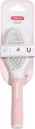 Zolux anah borstel zacht roze wit