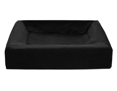 Bia - royal fluweel hoes hondenmand zwart