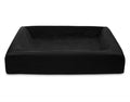 Bia - royal fluweel hoes hondenmand zwart