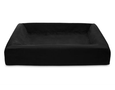 Bia - royal fluweel hoes hondenmand zwart