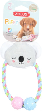 Zolux Puppy tiny pluche koala met touw grijs