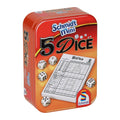 999games schmidt 5 dice dobbelspel in blik