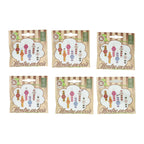Houten horloge bloem