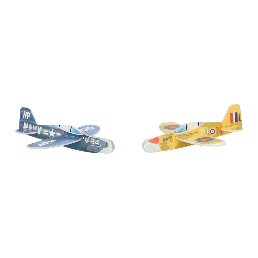 - 3D Foam Vliegtuig 9cm - 2st.
