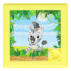 Schuifpuzzel dier - 8x8cm