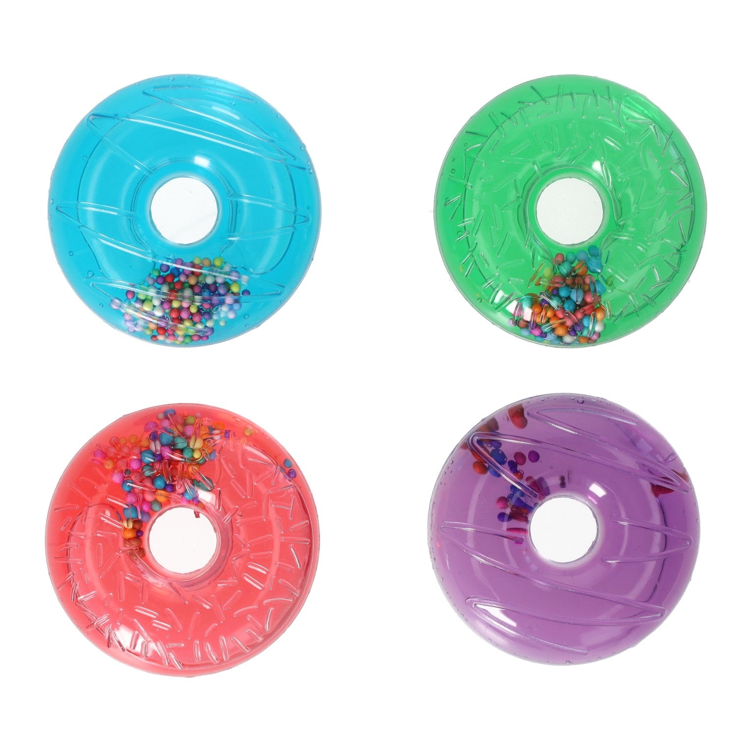 Donut gevuld met glitter 50gr - 6cm