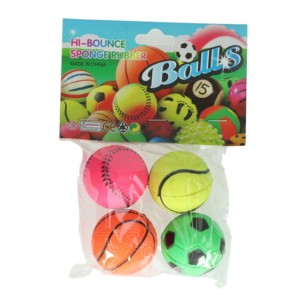 - Sport Stuiterballen - 4 stuks