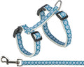 Trixie kattentuig met riem grijs blauw