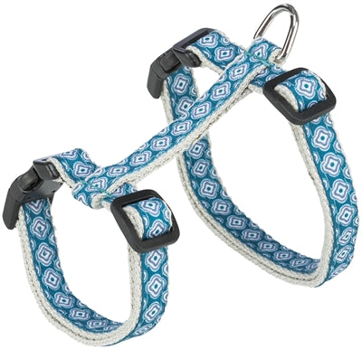 Trixie kattentuig met riem grijs blauw