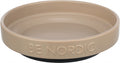 Trixie be nordic voerbak kat keramiek rubber taupe