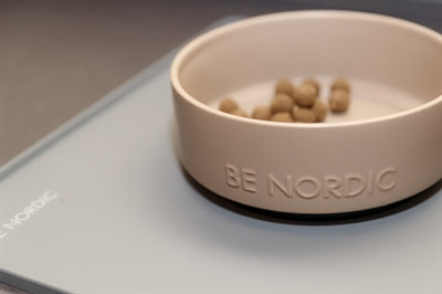 Trixie - be nordic voerbak hond keramiek/ rubber taupe
