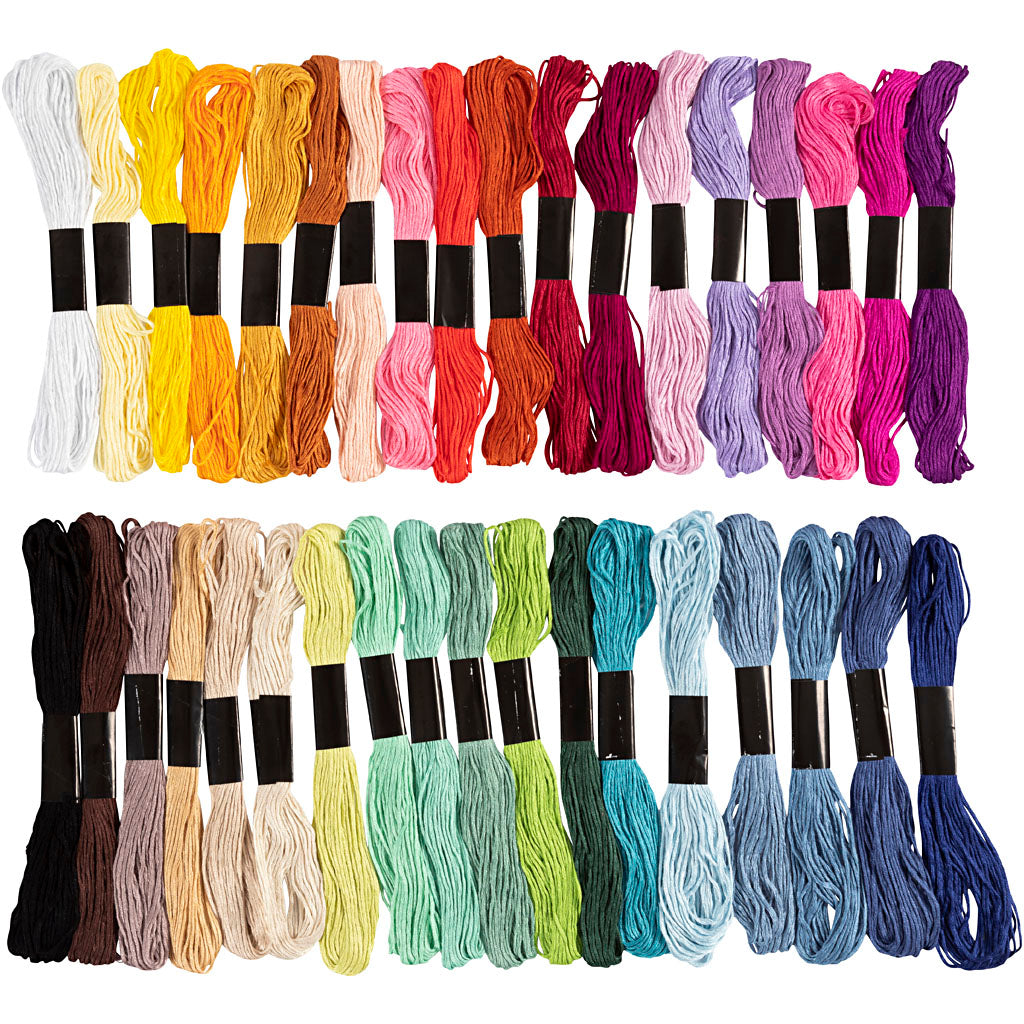 Creativ Company - Creativ Company Https://www.cchobby.nl/borduurgaren-dikte-1-mm-diverse-kleuren-42x8-m-1-doos