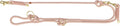 Trixie soft rope hondenriem verstelbaar roze licht roze