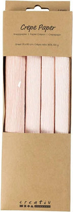 Creativ company crepepapier lichtroze - 4st.