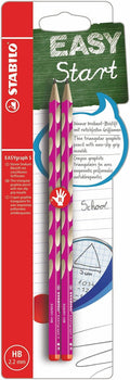 Stabilo easygraph s hb rechtshandige grafietpotloden roze - 2st.