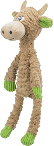 Trixie - hondenspeelgoed koe pluche touw