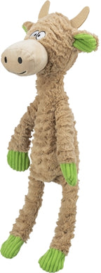 Trixie - hondenspeelgoed koe pluche touw