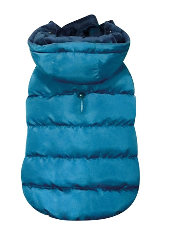 Croci Manteau pour chien doublé velours bleu