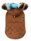 Croci - hondenjas shearling gevoerd bruin