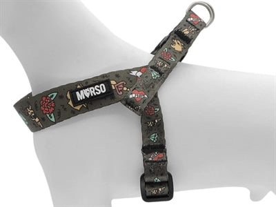 Morso - Morso mini hondentuig verstelbaar gerecycled ink tank groen