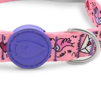 Morso - Morso halsband hond gerecycled sweet tweet roze