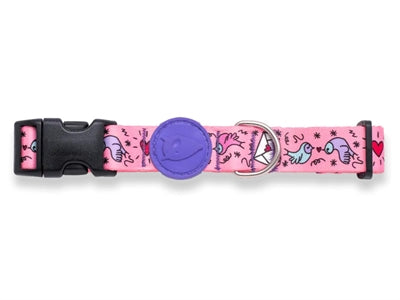 Morso - Morso halsband hond gerecycled sweet tweet roze