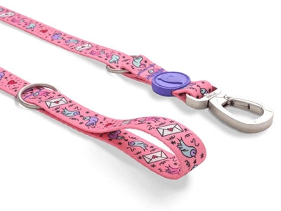 Morso - Morso hondenriem verstelbaar gerecycled sweet tweet roze