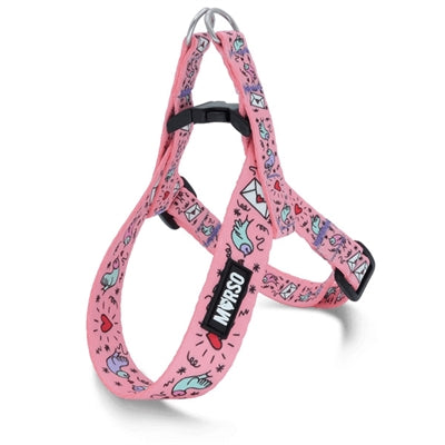 Morso - Morso mini hondentuig verstelbaar gerecycled sweet tweet roze