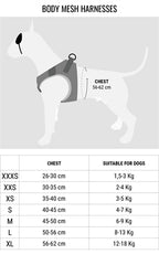 Morso - Morso hondentuig body mesh gerecycled full metal dog bruin