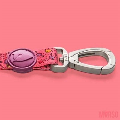 Morso - Morso hondenriem verstelbaar gerecycled pink think roze