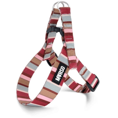 Morso - Morso mini hondentuig verstelbaar gerecycled skyline rood / roze
