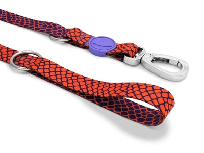 Morso - Morso hondenriem verstelbaar gerecycled urban lizard rood