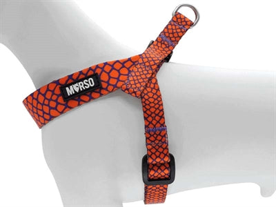 Morso - Morso mini hondentuig verstelbaar gerecycled urban lizard rood