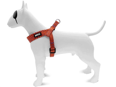 Morso - Morso mini hondentuig verstelbaar gerecycled urban lizard rood