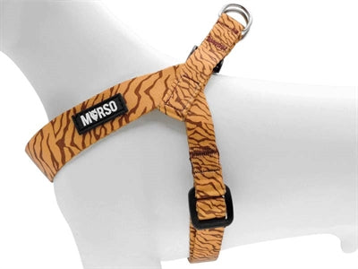Morso - Morso mini hondentuig verstelbaar gerecycled jungle drum oranje