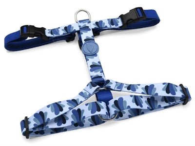 Morso - Morso hondentuig h-tuig gerecycled splash blauw