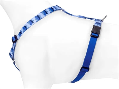 Morso - Morso hondentuig h-tuig gerecycled splash blauw