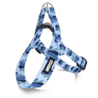 Morso - Morso mini hondentuig verstelbaar gerecycled splash blauw