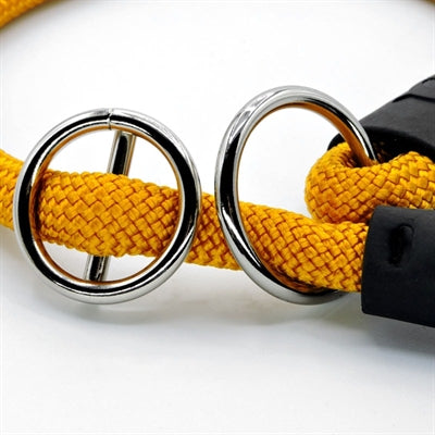 Morso - Morso half slip halsband hond regular rope gerecycled gold goud