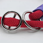 Morso - Morso half slip halsband hond regular rope gerecycled red velvet rood