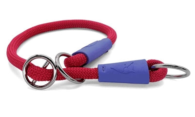 Morso - Morso half slip halsband hond regular rope gerecycled red velvet rood