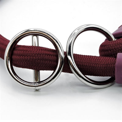 Morso - Morso half slip halsband hond soft rope gerecycled plum paars