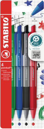 STABILO - STABILO pointball colorful balpennen - 4dlg.