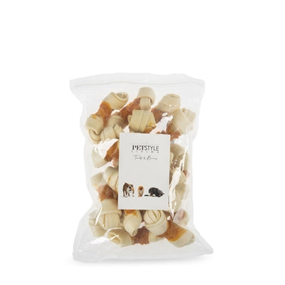 Petstyle Living Os noué blanc avec poulet